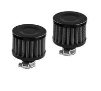 MACHSWON 2 filtros de aire de ventilación de tapa de válvula de 12 mm, filtro de ventilación de entrada de aire frío para automóviles y motocicletas, filtro de ventilación universal negro del motor