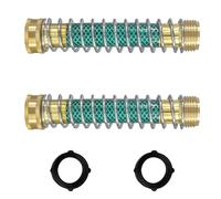 MACHSWON 2 protectores de manguera de jardín con resorte, adaptador de extensión de manguera resistente de 5.7 pulgadas, conector de rosca de 3/4 pulgadas para mangueras y grifos de jardín estándar