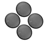 MACHSWON 4 fundas de plástico para altavoces de audio de 8 pulgadas, protector de bocina de rejilla para subwoofer, protector decorativo para rejilla de coche, color negro