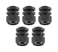 MACHSWON 5 prensaestopas NPT3/4 - Conector de cable roscado duradero con contratuerca para cable de 12-18 mm de diámetro, color negro