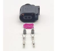 MACHSWON 6E0973702 - Conector hembra con sensor ABS de 2 pines para vehículos VW, Skoda, Seat y Volkswagen