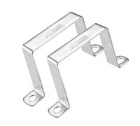 MACHSWON 78 x 82mm Soporte de Conector de Viga en U de 304 Acero Inoxidable para Soporte de Barra de Cierre de Puerta 2 piezas