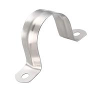 MACHSWON Abrazadera de cable rígida de 40 mm, acero inoxidable 304, 2 agujeros, abrazadera de tubo de tensión, 8 piezas