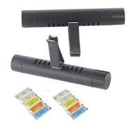 MACHSWON Ambientadores para coche, difusor de aromas, clips de ventilación, perfumes, aceites esenciales, accesorios de decoración de fragancias para mujeres y hombres, color negro