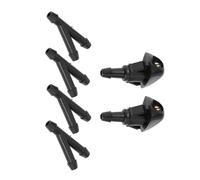 MACHSWON Boquilla de limpiaparabrisas 76810-SWA-E01 para Honda Civic Accord CR-V Fit Prelude S2000 y Acura Integra RSX TSX - Chorro de pulverización frontal con conectores 4 Y - Plástico negro, 1
