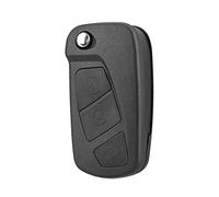 MACHSWON Carcasa de repuesto para llave de coche con 3 botones para llave de coche, color negro para Ford Ka 2008 2009 2010 2011 2012 2013 2014 2015 2016