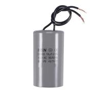 MACHSWON Condensador de arranque CBB60 18uF 450V CA 50/60Hz cilindro 42x70mm 40/70/21 con 2 cables para unidad de CA ventilador motor arranque o bomba de piscina condensador de aire, color blanco