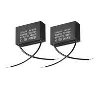 MACHSWON Condensador de techo con 2 cables, condensadores de película de polipropileno metalizado, CBB61, 1,5 UF, 450 V, CA, 50/60 Hz, cilindro, 47 x 17,5 x 34,5 mm, 25/70/21,2 unidades