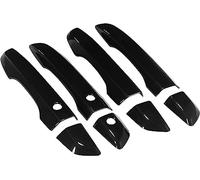 MACHSWON Cubierta exterior para manija de puerta, 4 piezas, ABS para puerta de vehículo con agujero para llave inteligente de 10ª generación para Honda Civic 2016-2021, negro brillante, conducción a