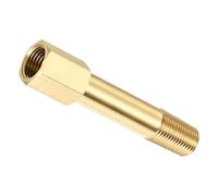 MACHSWON Extensión de tubería de latón G1/4 hembra a G1/4 macho adaptador de rosca macho de 75 mm de longitud, conector hexagonal reductor