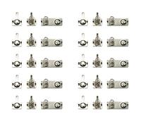 MACHSWON Juego de 10 placas de contacto de resorte de batería de metal AAA, juego de 3 piezas, placa de níquel de conversión, terminal de contacto para cargador de batería de control remoto