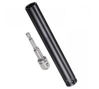MACHSWON Juego de accesorios de enchufe de 1/2 pulgada de profundidad de 6 puntos de impacto de 21 mm de longitud y adaptador de vástago hexagonal de 1/4 pulgadas