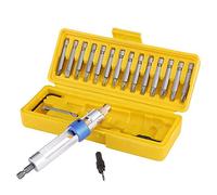 MACHSWON - Kit de herramientas de reparación de cabeza de acero de alta velocidad con media brocas, destornillador de mitad tiempo, puntas de destornillador y llave Allen