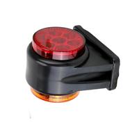MACHSWON - Luces de marcador lateral y espacio libre para remolque, 14 LED de montaje en superficie, luz roja/ámbar, luces impermeables de freno de freno y remolque para camiones de 12 V-24 V