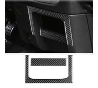MACHSWON Marco de fibra de carbono para consola central compatible con Dodge RAM 2002-2005, cubierta adhesiva para panel de almacenamiento interior del salpicadero (conducción a la izquierda)