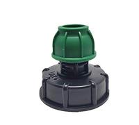 MACHSWON Montaje de tubería recta de riego a tope de agua 25 mm IBC tanque adaptador S60X6 recta tubería