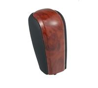 MACHSWON Pomo de palanca de cambios para Toyota Land Cruiser Prado 2009-2017 para Lexus GX460 2010-2019, reemplazo automático de perilla de cambio, piel sintética negra y grano de madera rojo marrón