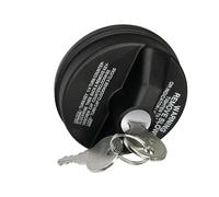 MACHSWON Tapa de gas de bloqueo negro para tanque de combustible con 2 llaves, repuesto #10504 77300-47020 para Chevy Silverado para Toyota 4Runner