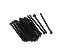 MACHSWON Tornillos de cabeza hexagonal M2,5 x 35 mm, rosca completa, aleación de acero de grado 12,9, acabado de óxido negro, tornillos de máquina Allen, 20 unidades