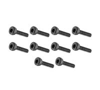 MACHSWON Tornillos de cabeza hexagonal M2 x 7 mm, rosca completa, aleación de acero de grado 12.9, acabado de óxido negro, tornillos Allen para máquina, 20 unidades