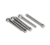 MACHSWON Tornillos de cabeza hexagonal M5 x 60 mm, tornillos de rosca completa de acero inoxidable 304, tornillos Allen, 10 unidades