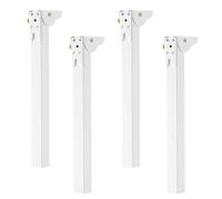 Machtiging 4PCS Patas de Mesa Plegables de Hierro,Patas De Mesa Ajustables De Recambio,Pata Plegables de Muebles,Robusto,Portátil,con Tornillos,para Armario,Autocaravana,Barra