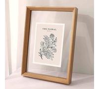 Machtiging Marco Transparente,Marco De Fotos Doble Cara,Marco Flotante,Marco Doble Care,Transparente Marco De Fotos De Madera,SóLido,Anti-CaíDa,A Prueba De Humedad,para Foto,Tarjeta,Certificado