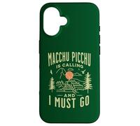 Machu Picchu Is Calling and I Must Go Cusco Peru Mountains Carcasa para iPhone 16