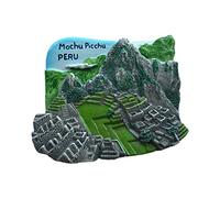 Machu Picchu Perú Imán de refrigerador 3D Etiqueta engomada de recuerdos turísticos, imán de nevera de resina Decoración de hogar y cocina de China