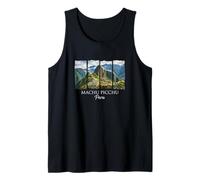 Machu Picchu Perú Montañas de los Andes Historia Inca Viajero Camiseta sin Mangas
