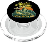 Machu Picchu Perú Viajes Andes Montañas Puesta del Sol Retro PopSockets PopGrip para MagSafe