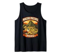 Machu Picchu Perú Vintage Viajes Paisaje Camiseta sin Mangas