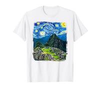 Machu Pichu Van Gogh Starry Night Cusco Peru Travel Camiseta