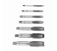 Machuelos Para Hacer Roscas A Metal, Juego de Machos y Matrices Métricos, 7 Piezas, Rosca Métrica, Herramienta de Roscado de Acero con Baja Dureza Para Operar en Piezas de