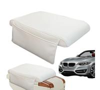 Maciun Almohadilla de almacenamiento para reposabrazos de coche, cojín de consola central de coche con bolsillo lateral, accesorios de espuma para el interior del automóvil, cojín elevado para consola