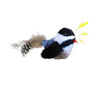 Maciun Chirping Bird Cat Toy | Juguete de peluche para gatos Chirp, juguetes chirriantes duraderos para gatos, juguete automático para gatos para jugar solos, gatitos, gatos aburridos