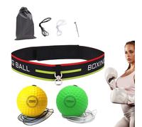 Maciun Cinta para la cabeza de boxeo, pelota de boxeo reflectante, pelota de boxeo elástica de gomaespuma, ayudas de entrenamiento de boxeo multifuncionales para principiantes, avanzados y amantes del