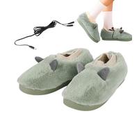 Maciun Pantuflas con calefacción | Calentador de pies eléctrico - Zapatillas con calefacción eléctrica, Pantuflas con microondas, Calentador de pies para aliviar la rigidez de los pies