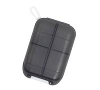 Maciun Pastillero compacto, contenedor portátil para píldoras, dispensador de medicamentos, tapas de cierre a presión, caja de tapones para los oídos para viajes, para bolso de bolsillo, maletín,