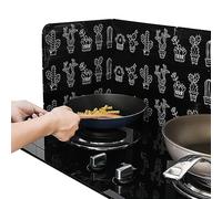 Maciun Protector contra salpicaduras de aceite | Protector plegable contra salpicaduras - Protector de salpicaduras de aceite de cocina de aluminio, escudo antisalpicaduras de aceite para freír la