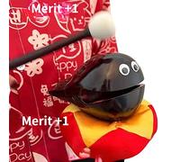 Maciun Tambor Bloque zen,Instrumento budista Tambor de pescado de madera con ojos pequeños - Budista Zen Block Drum, Instrumento de percusión para herramientas de meditación, percusión musical