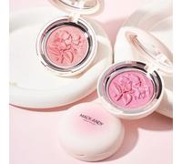 MACK ANDY - Velvety Flower Embossed Blusher- 3 Colors M02# Caramel Orange - 5.5g