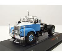 CAMIÓN TRACTOR MODELO ESTÁTICO IXO MACK B61 2 EJES AZUL BLANCO ESCALA 1/64