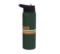 MACK Retro Personalizado Nombre Vintage Rayas Stainless Steel Insulated Water Bottle