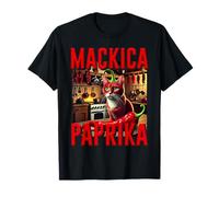 Mackica Paprika Cat Chili Italiano Brainrot Monstruos AI Niños Camiseta