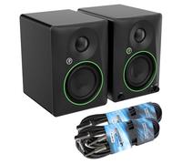 Mackie CR4.5BT - Monitores activos de estudio de 2 vías, altavoz Bluetooth con 2 cables keepdrum jack