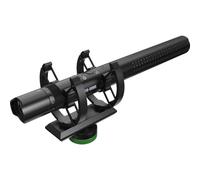MACKIE EM-98MS micrófono de cañón profesional USB con batería recargable, soporte de zapata fría para suspensión y salida de auriculares