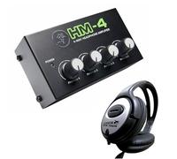 Mackie HM-4 - Amplificador de auriculares compacto de 4 canales con auriculares keepdrum