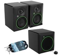 Mackie Monitores CR4.5BT de estudio + subwoofer Mackie CR8SBT + 2 cables jack keepdrum
