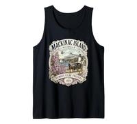 Mackinac Island Lilacs Northern Michigan Design Floración Temporada Camiseta sin Mangas